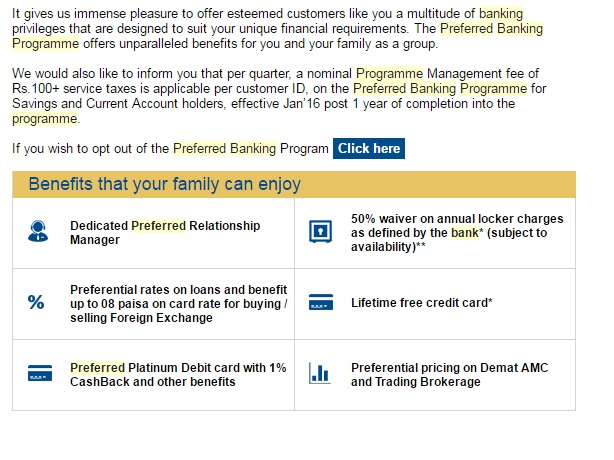 How To Opt Out Of The Hdfc Bank Preferred Banking Programme Tech - 